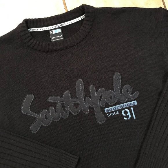 Men's Vintage Southpole Y2K Pullover Sweater-Size 2XL - Picture 7 of 8